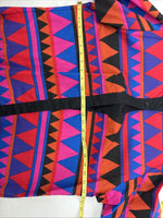 New Women’s H Bar C Multicolor Long Sleeve Pearl Snap Size 16 X 40 XL II-60