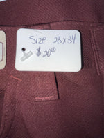 New Vintage Red Lee Polyester Pants #2004061 3A-117