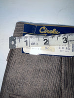 New Vintage Brown Circle S Polyester Pants #CS2991 XX-83