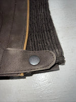 New Tough 1 Equi-grip Brown Synthetic Half Chaps #63-76 H-511
