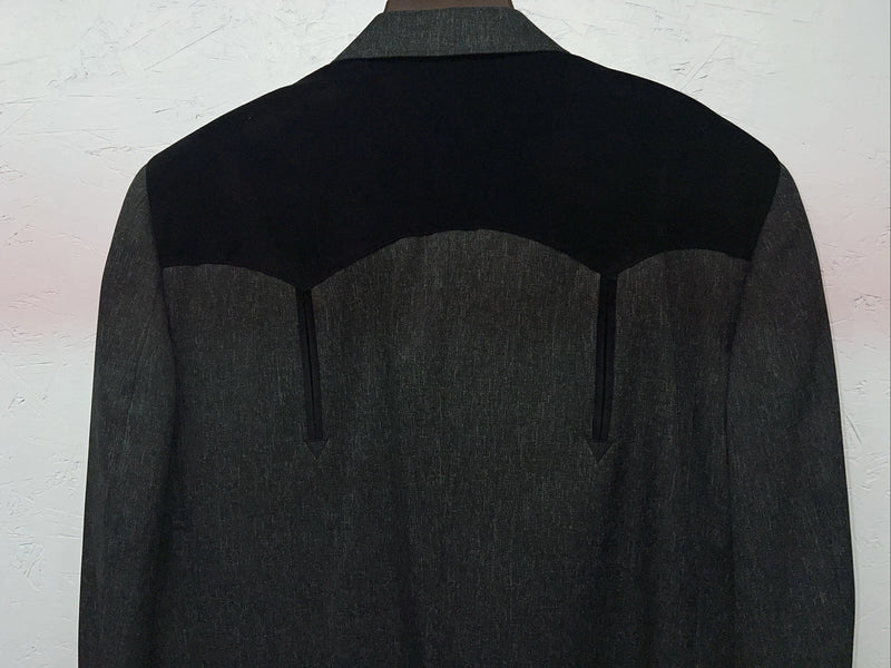 New Men’s Circle S Grey Suit Jacket 48L #25832 X-610