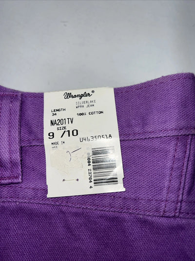 New Women’s Purple Wrangler Silverlake Relaxed Fit Denim Jeans. 9/10x34 O-18