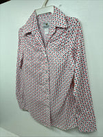 New Women’s Dickson Jenkins Multicolor Long Sleeve Pearl Snap Size 30 MM-37