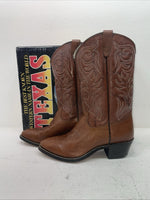 New Men’s Brown Texas Brand Cowboy Boots. 5111 9.5 9 1/2 D. 6-98