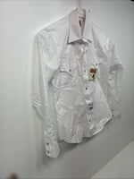 New Boys ELY Cattleman White Long Sleeve Pearl Snap Size 12 DD-110 
