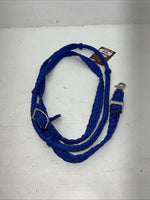 New Tough 1 Blue Nylon Braided Reins #54-915 Y-17