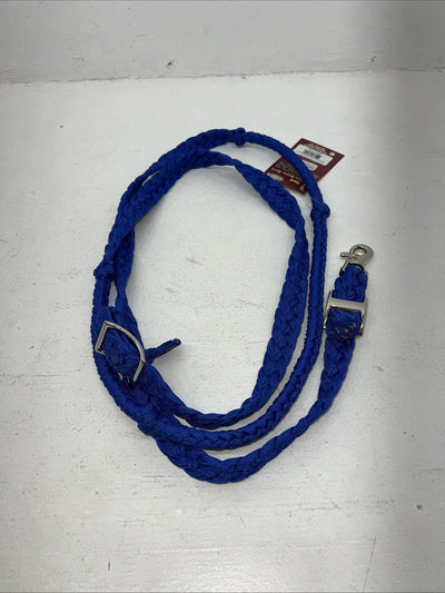 New Tough 1 Blue Nylon Braided Reins #54-915 Y-17