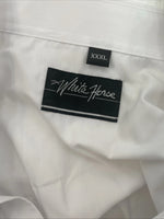 New Men’s White Horse White Short Sleeve Pearl Snap 3XL E-18