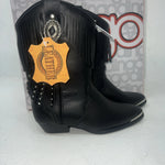 New Children’s Black Dingo Cowboy Boots With Fringe. 10.5 10 1/2 D. 24-54