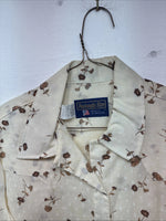 New Womens Panhandle Slim Yellow Floral Long Sleeve Pearl Snap Size 14 KK-9