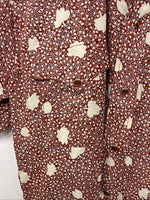 New Women’s Panhandle Slim Floral Long Sleeve Pearl snap Size 14.5 MM-1