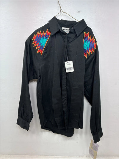 New Women’s Wrangler Blacks Wish Long Sleeve Button Up Size Small YY-53