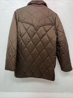 New Women’s Brown Western Fashion Puffer Jacket 14 RR-17