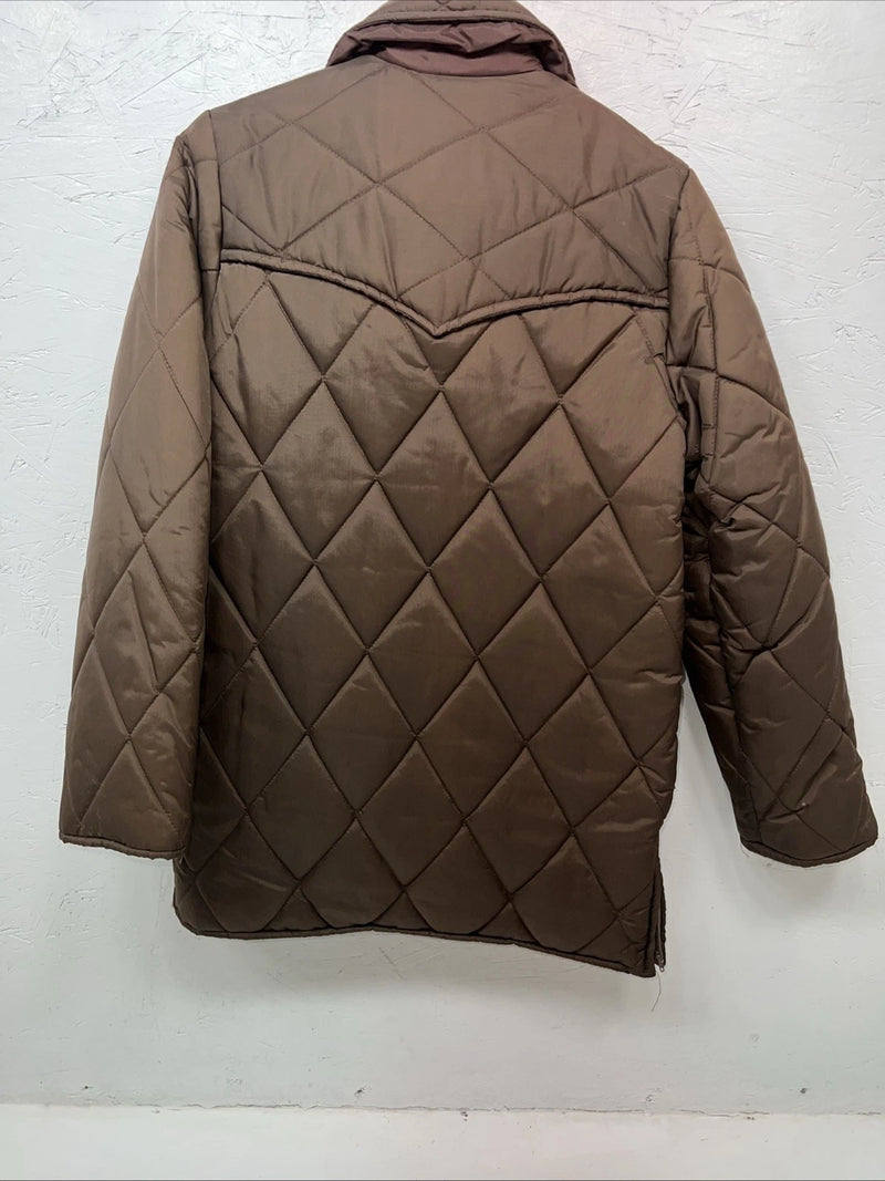New Women’s Brown Western Fashion Puffer Jacket 14 RR-17