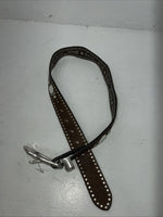 New Nocona Brown Fur Genuine Leather Belt Small #N3441002 W-18