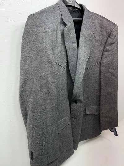 New Men’s Circle S Gray Suit Jacket 56L #24244 CC-604