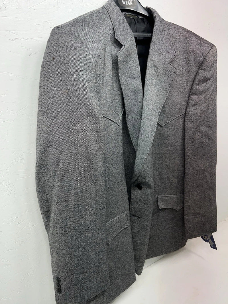 New Men’s Circle S Gray Suit Jacket 56L #24244 CC-604