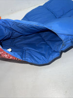 New Women’s Blue Red Comfy Puffer Racer Vest 14 UU-30