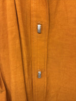 New Women’s Longhorn Orange Long Sleeve Button Up Size Small YY-49
