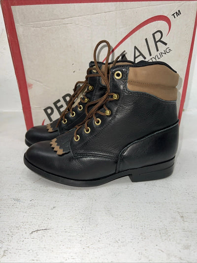 New Woman’s Brown Lace Up Laredo Cowboy Boots. 28 340 6.5 6 1/2 M. 18-12