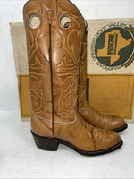 New Women’s Brown Texas Brand Cowboy Boots. L 195 6 M. 19-18