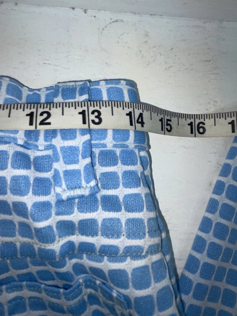 New Vintage Blue Checkered Lee Polyester Pants #2652644 ZZ-46