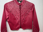 New Women’s 1849 Authentic Ranchwear Pink Western Show Short Jacket XS H-603