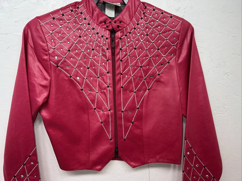 New Women’s 1849 Authentic Ranchwear Pink Western Show Short Jacket XS H-603