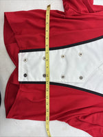 New Women’s Cowboy Threads Red White Long Sleeve Button Up Size Large TT-82