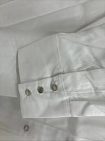 New Men’s ELY Cattleman White Deigned Long Sleeve Pearl Snap 20.5 4XL X-108
