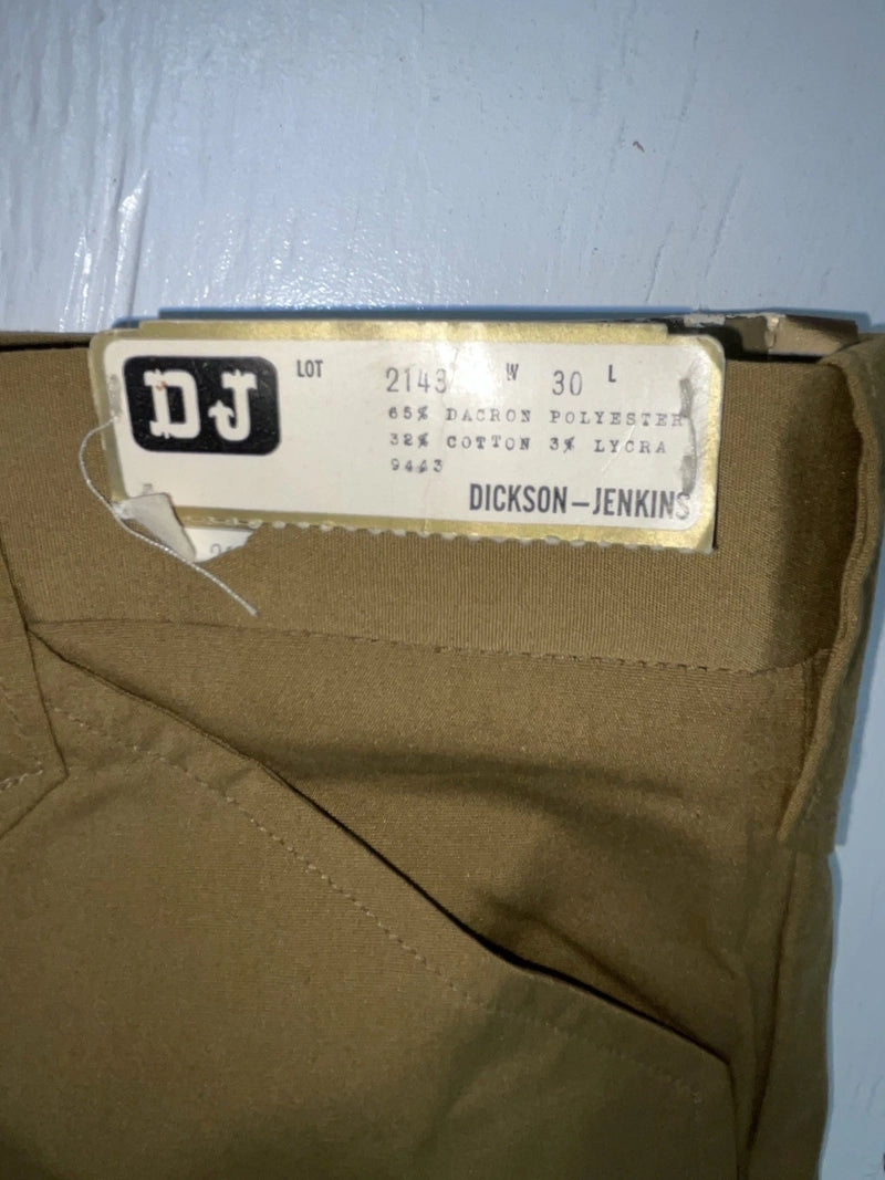 New Vintage Brown Dickson Jenkins Polyester Pants #2143 ZZ-91