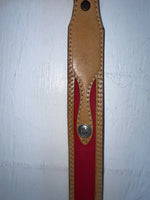 New Red Genuine Leather Wrangler 32” Belt #628004 Z-169