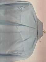 New Women’s H Bar C Blue Design Long Sleeve Pearl Snap Size 32 KK-103