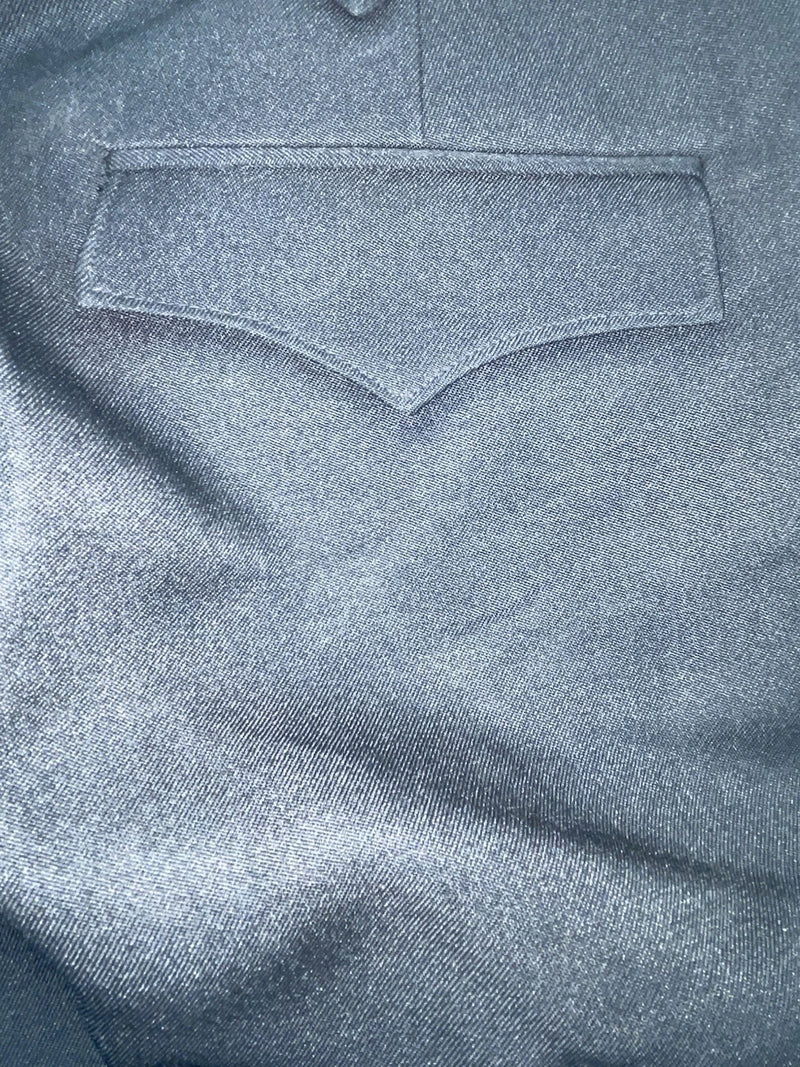 New Vintage Black Circle S Polyester Pants #CP4793 XX-91