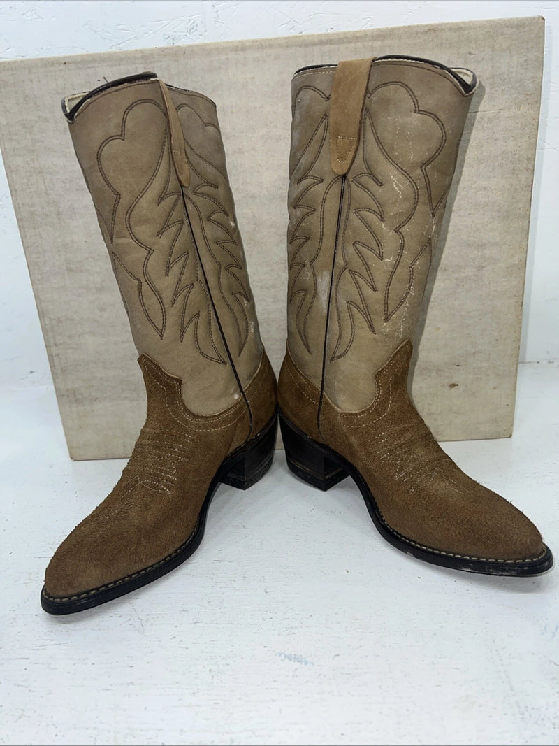 New Women’s Brown/tan Texas Brand Cowboy Boots. F401 6 M. 20-115