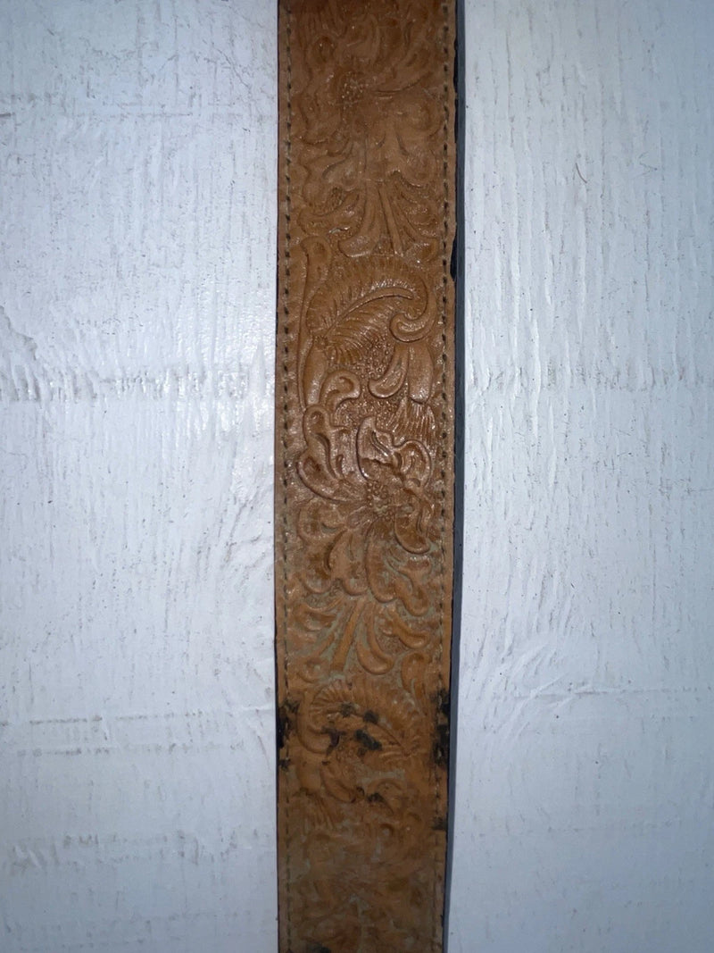 New Brown Genuine Leather Acme Tooled 28” Belt #6921 NN-20