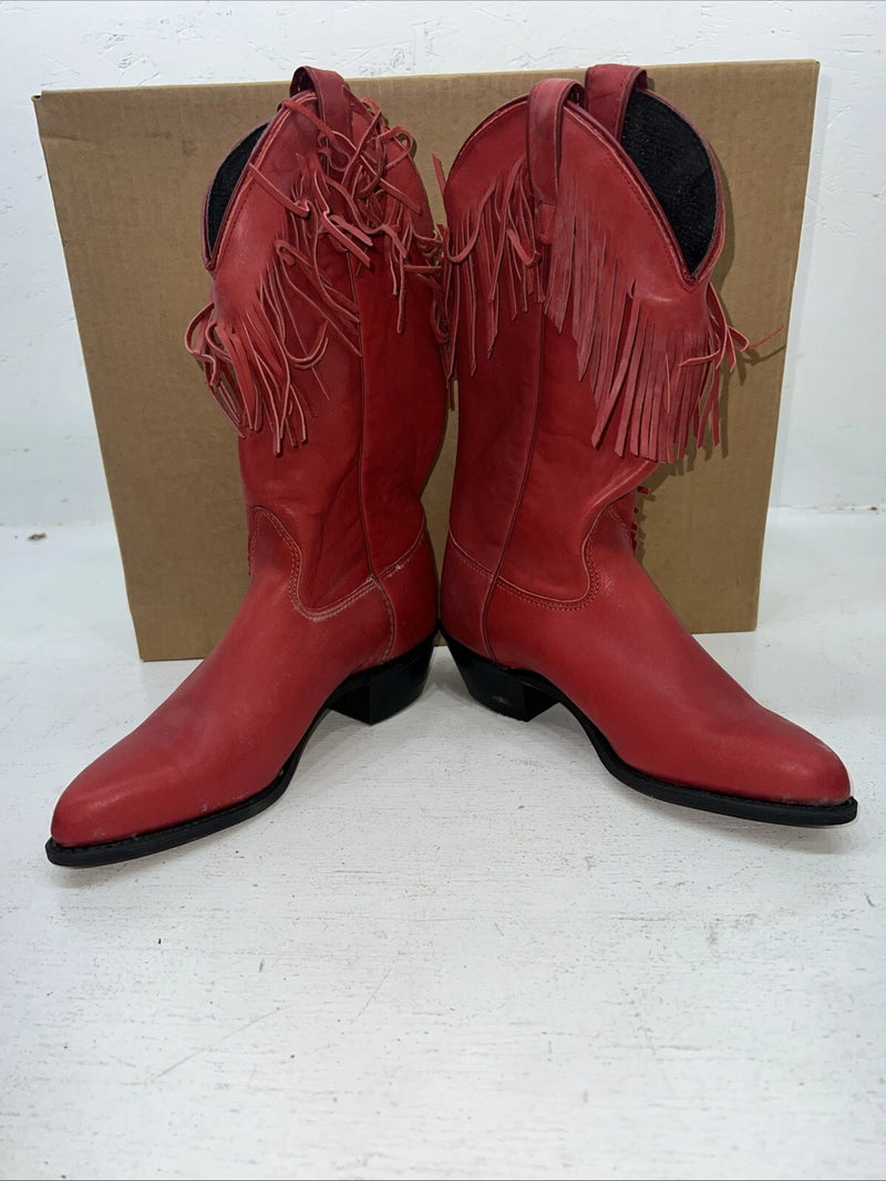 New Women’s Red Fringe Capezio Cowboy Boots. L 693 6 M. 19-33