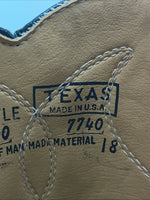 New Men’s Black Texas Brand Cowboy Boots. 6900 10 D. 7-14