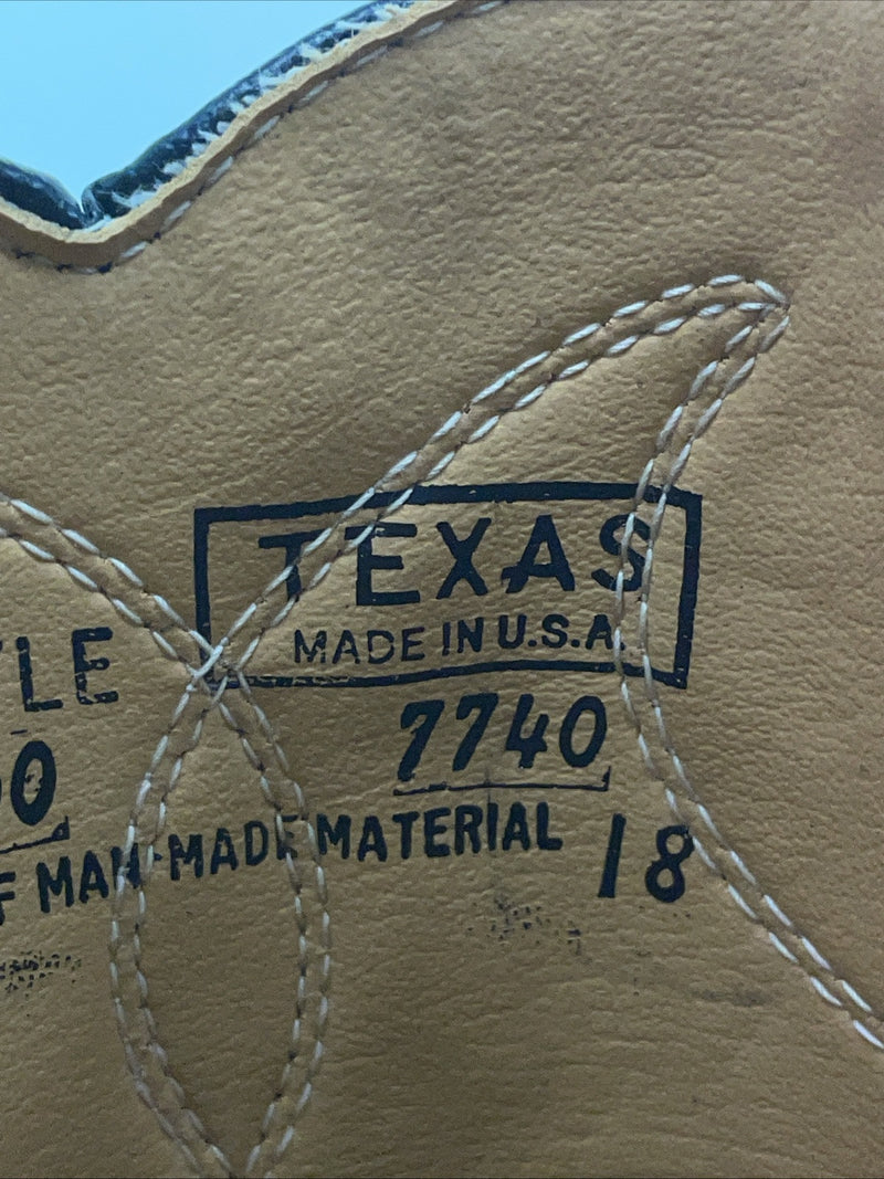 New Men’s Black Texas Brand Cowboy Boots. 6900 10 D. 7-14
