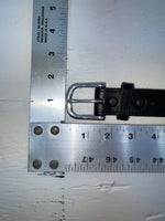 New Black Genuine Leather Nocona Silver Pendent 24” Belt #N4412001 NN-66