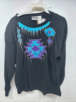 New Women’s Wrangler Black Designed Long Sleeve Short With Pads Medium TT-121
