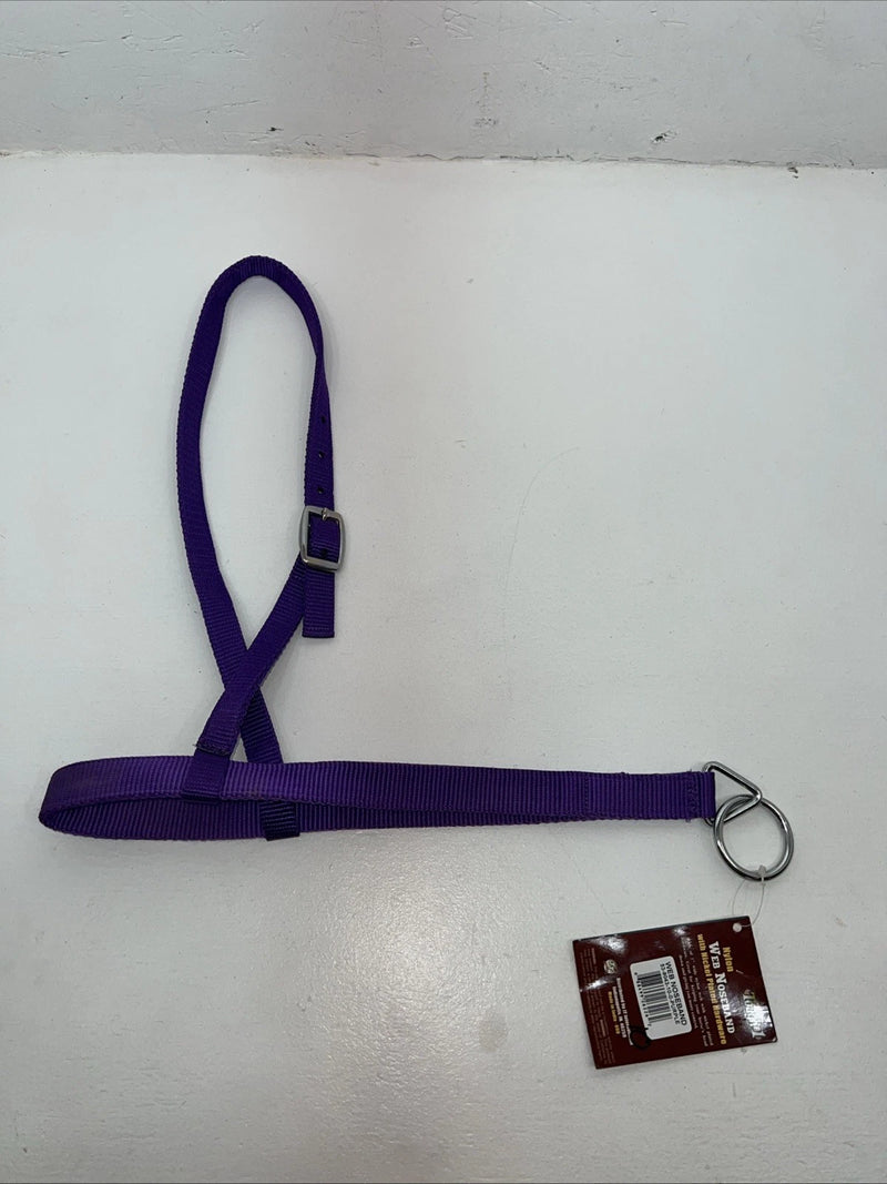 New Tough 1 Purple Nylon Web Noseband Nickle Plated Hardware #53-9043 3C-1