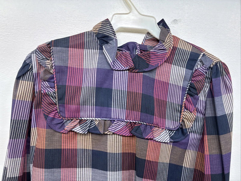New Women’s Ranch & Town Plaid Long Sleeve Button Up Size 36 MM-128