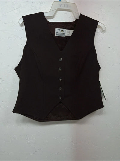 New Women’s Dickson Jenkins Brown Vest Small UU-52