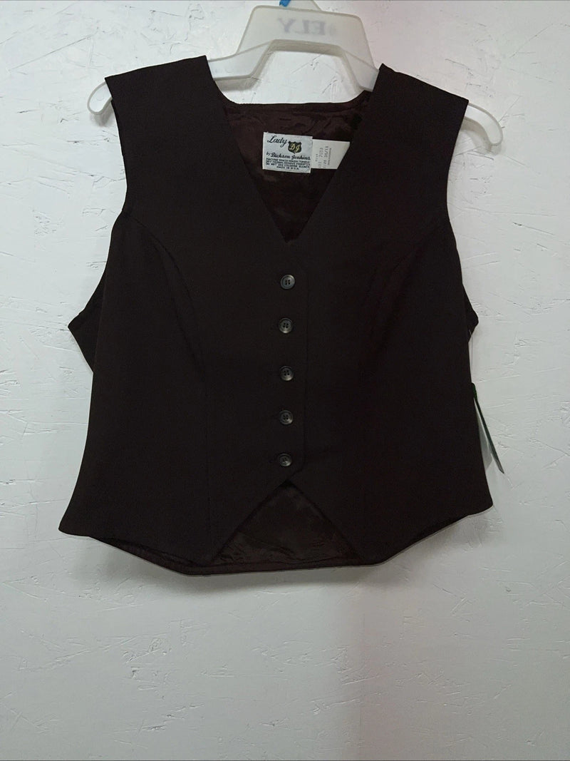 New Women’s Dickson Jenkins Brown Vest Small UU-52