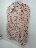 New Women’s Tem Tex Polkadot Long Sleeve Pearl Snap Size 40 II-83
