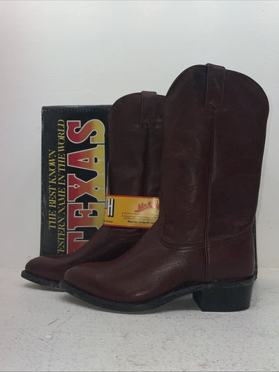 New Men’s Red Texas Brand Cowboy Boots. 7863 9 D. 3-36
