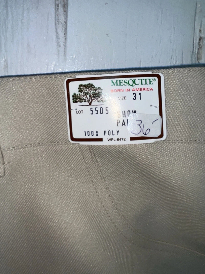 New Vintage Cream Mesquite Polyester Pants #5505 3A-86