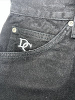 New Women’s Black Diamond Cut Regular Fit Gusset Denim Jeans. 14x36 L-1
