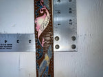 New Brown Genuine Leather Nocona Bird Stitching L Belt #N3422602